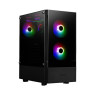 Gamdias Talos E3 Gaming ATX Mid Tower PC Computer Case with Tempered Glass, 3 Built-in 120mm ARGB Desktop Case Fans, Support Up to 360mm AIO/Radiator, 5x 120mm Fans, 300mm GPU/VGA, 150mm PSU & 160mm CPU Cooler